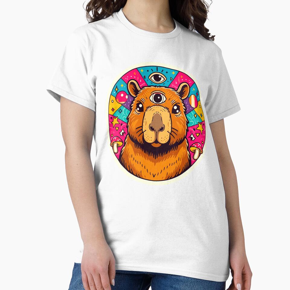 Third Eye Capybara | Cosmic Chill Rodent Vibes by JBartworks
