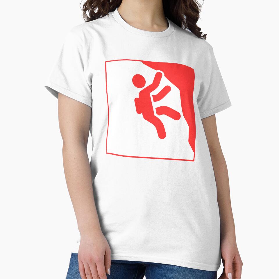 Rock Climbing Icon | Red Climber Graphic by Piising