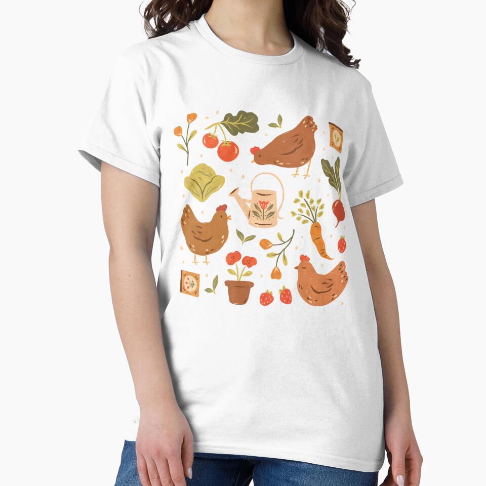 Garden Chickens by ohjessmarie