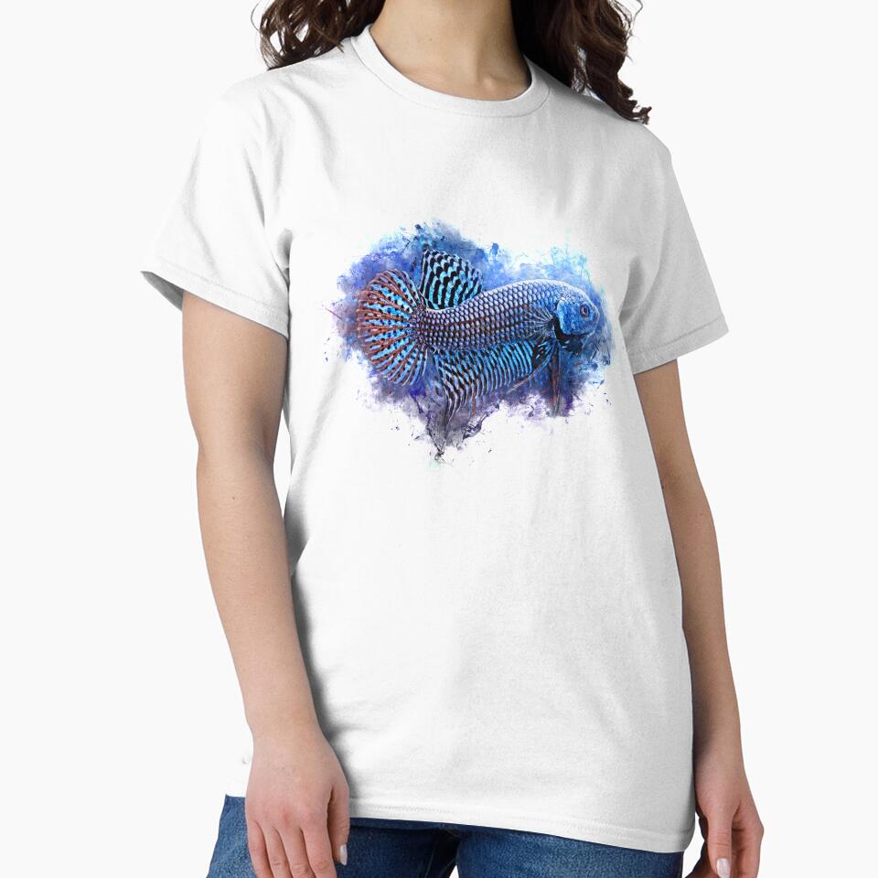 Fighting Fish Alien Blue - Betta splendens by AquariumLutter