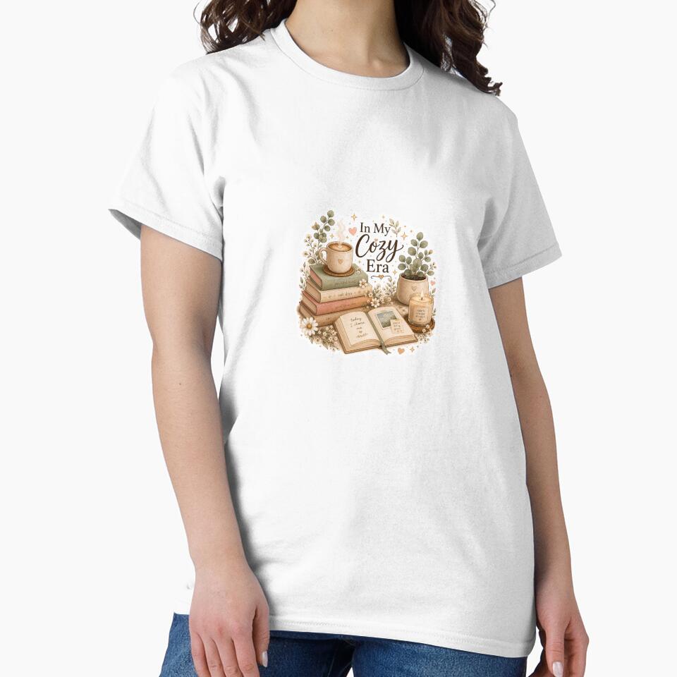In My Cozy Era Sticker | Book Lover Coffee Aesthetic | Cozy Lifestyle Watercolor by MUSA'S