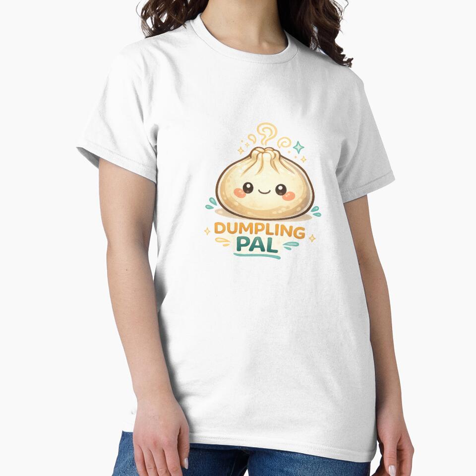 Dumpling Pal Kawaii Sticker (Cute Steamed Dumpling Friend) by jgvisualarts
