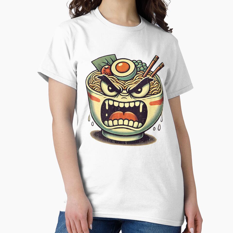 Angry Ramen Bowl by Blink Art Studio