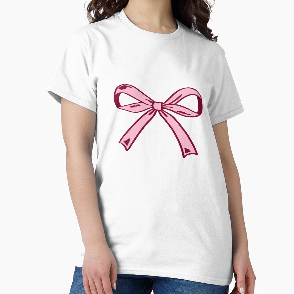 Pink Ribbon Bow Illustration by Kusaka.art