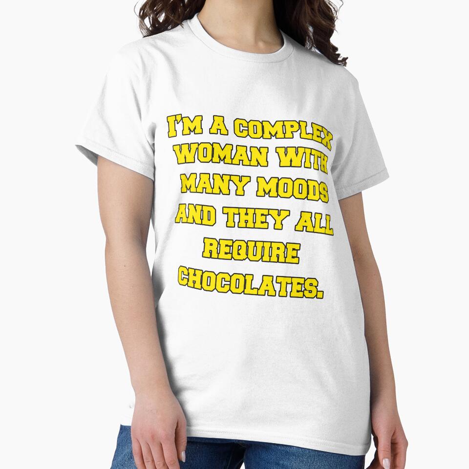 Funny Sarcastic Saying I’m A Complex Woman With Many Moods by fantasticdesign