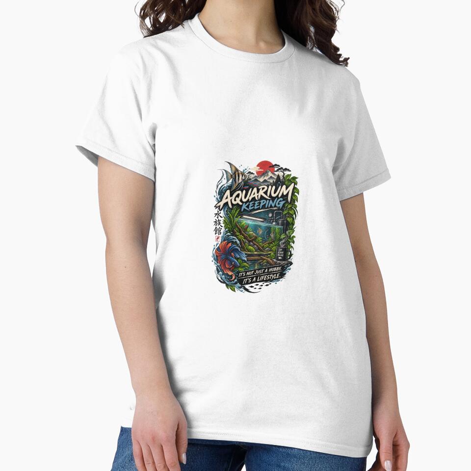 Aquarium Keeping Japanese Wave Art by CrestlineDesign