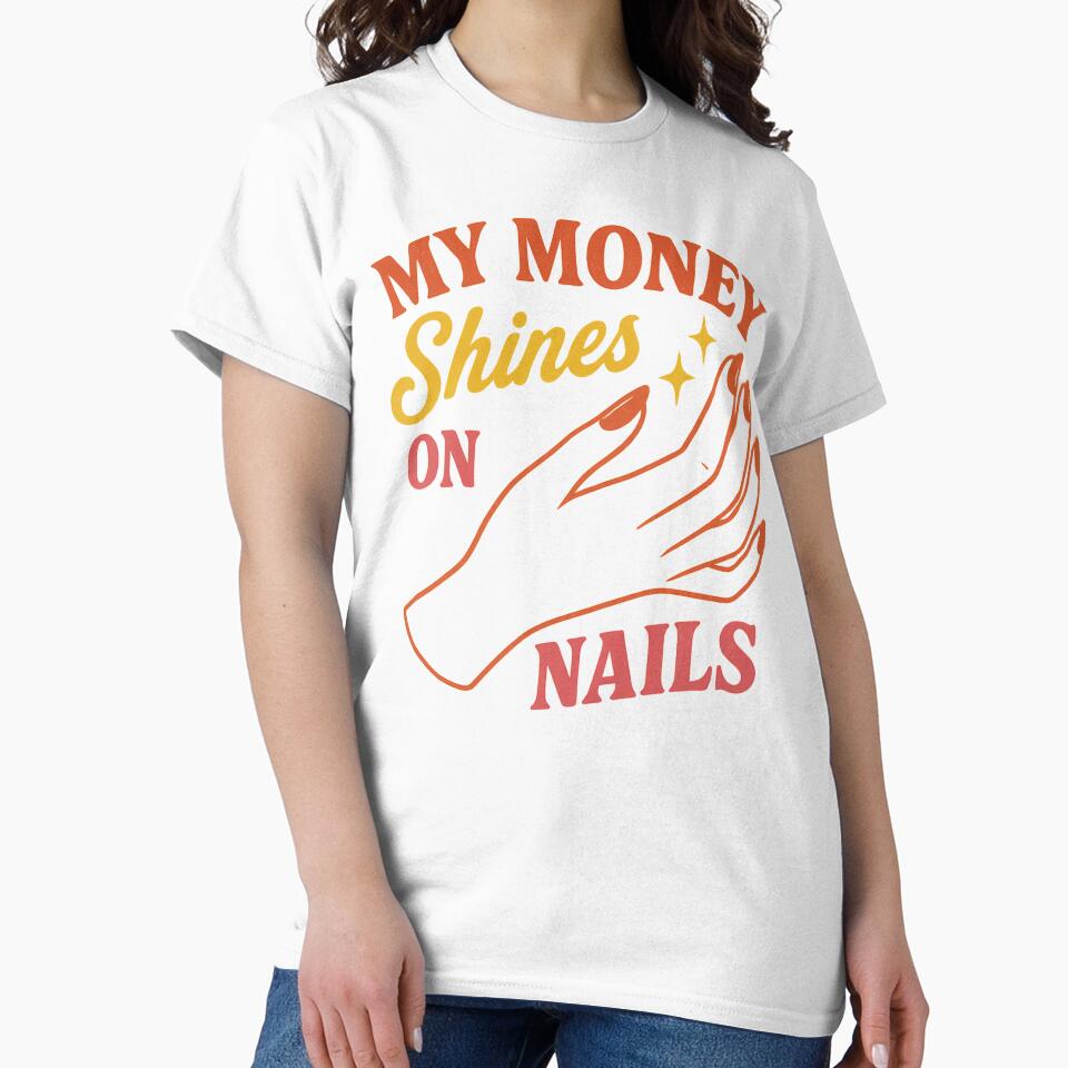 My Money Shines on Nails – Retro Nail Art Design by Meandmyshop