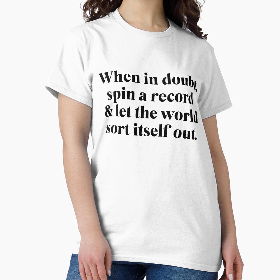 When In Doubt Spin a Record - Vinyl Freak Lp Collector by The Sticker Bureau