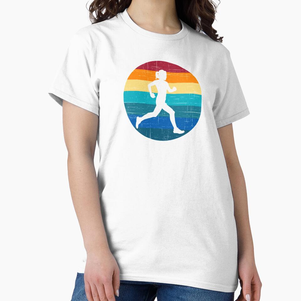 Woman Trail Runner - Vintage Circle by HeatherPore