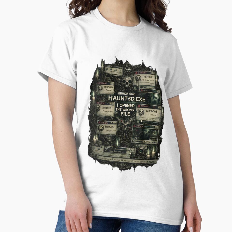 Haunted Executable Cyber Horror Design - HAUNT3D.EXE by Heretical-Crow