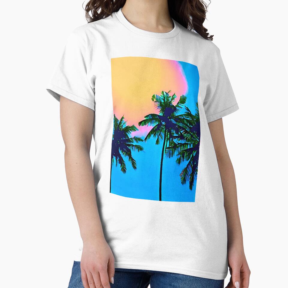 Vibrant Sunshine and Palm Trees by Leufia