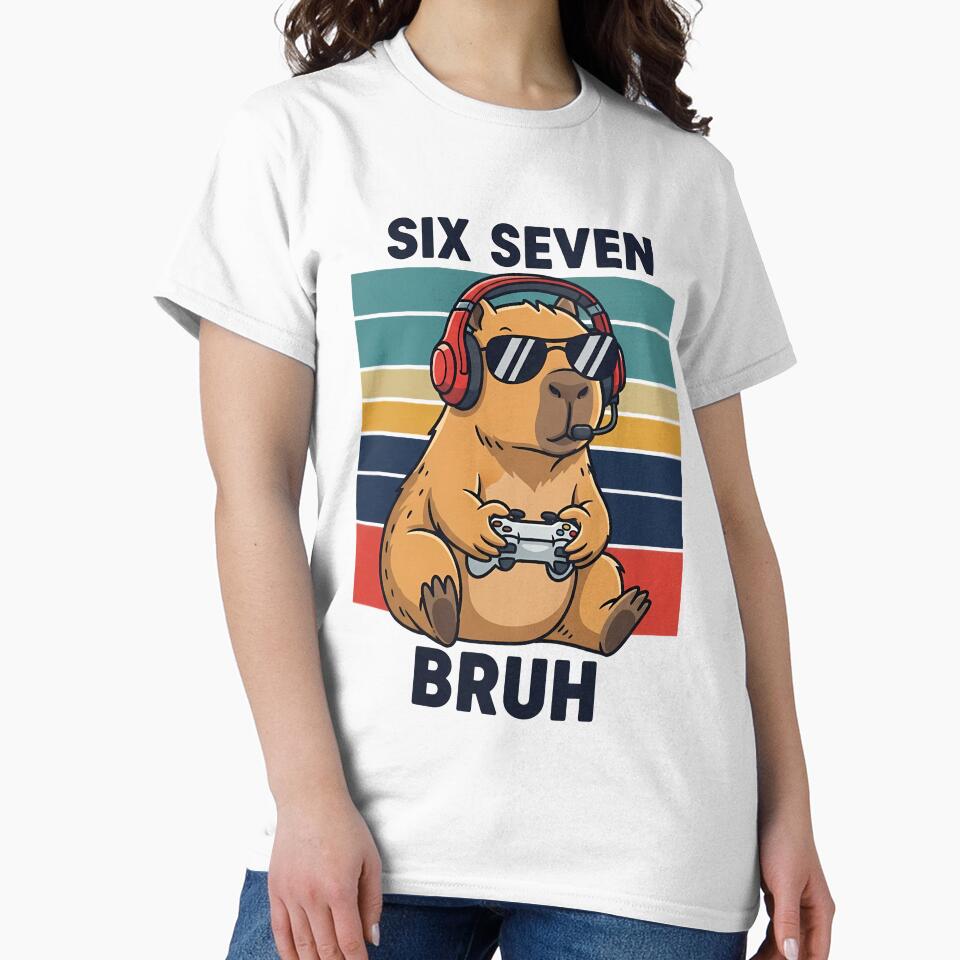 six seven bruh Capybara meme by VividDripCo
