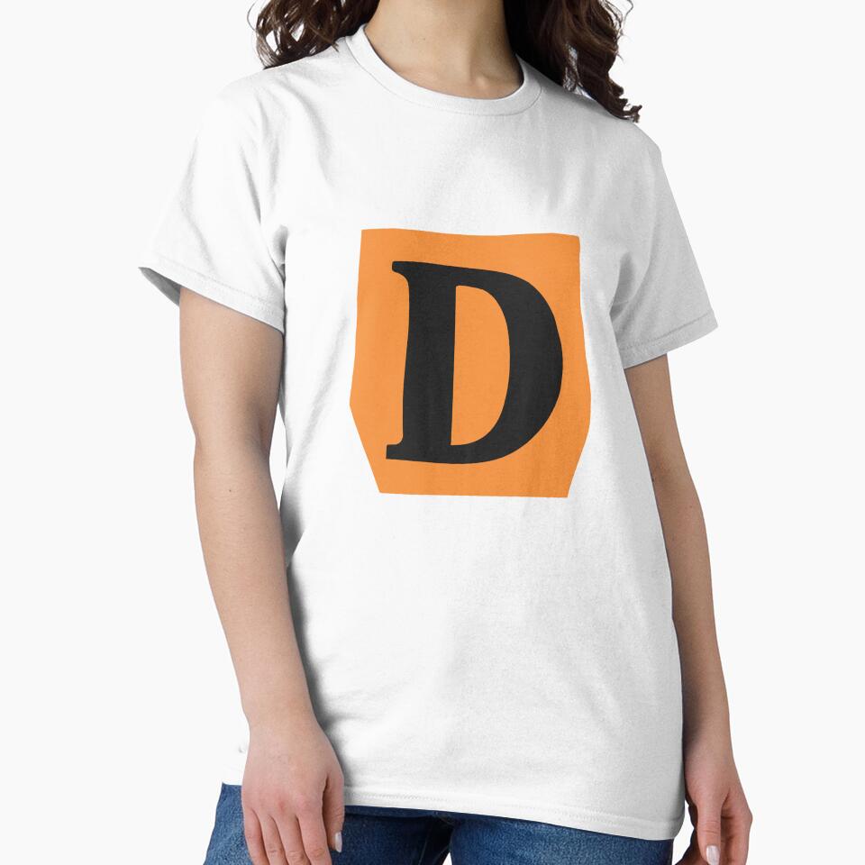 Letter D - Colorful Cutout Paper Collage Alphabet Initial by uncoXab