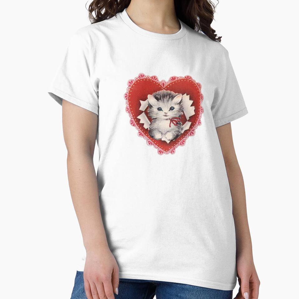 Vintage cat with heart by Pixiedrop