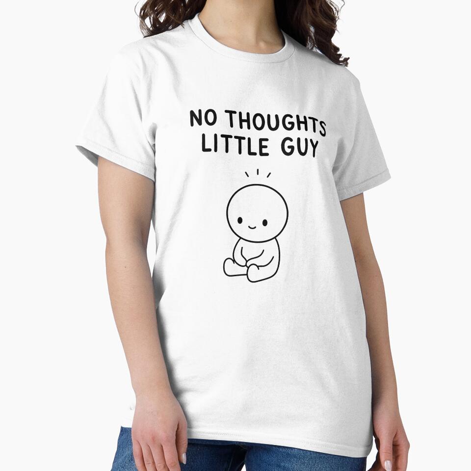 No Thoughts Little Guy – Cute Empty Head Meme by INVITOARTE