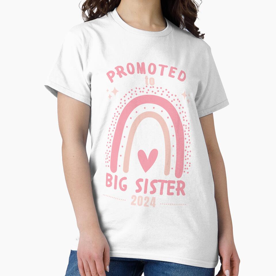Promoted to big sister 2024 rainbow heart and stars by Lady-Frost