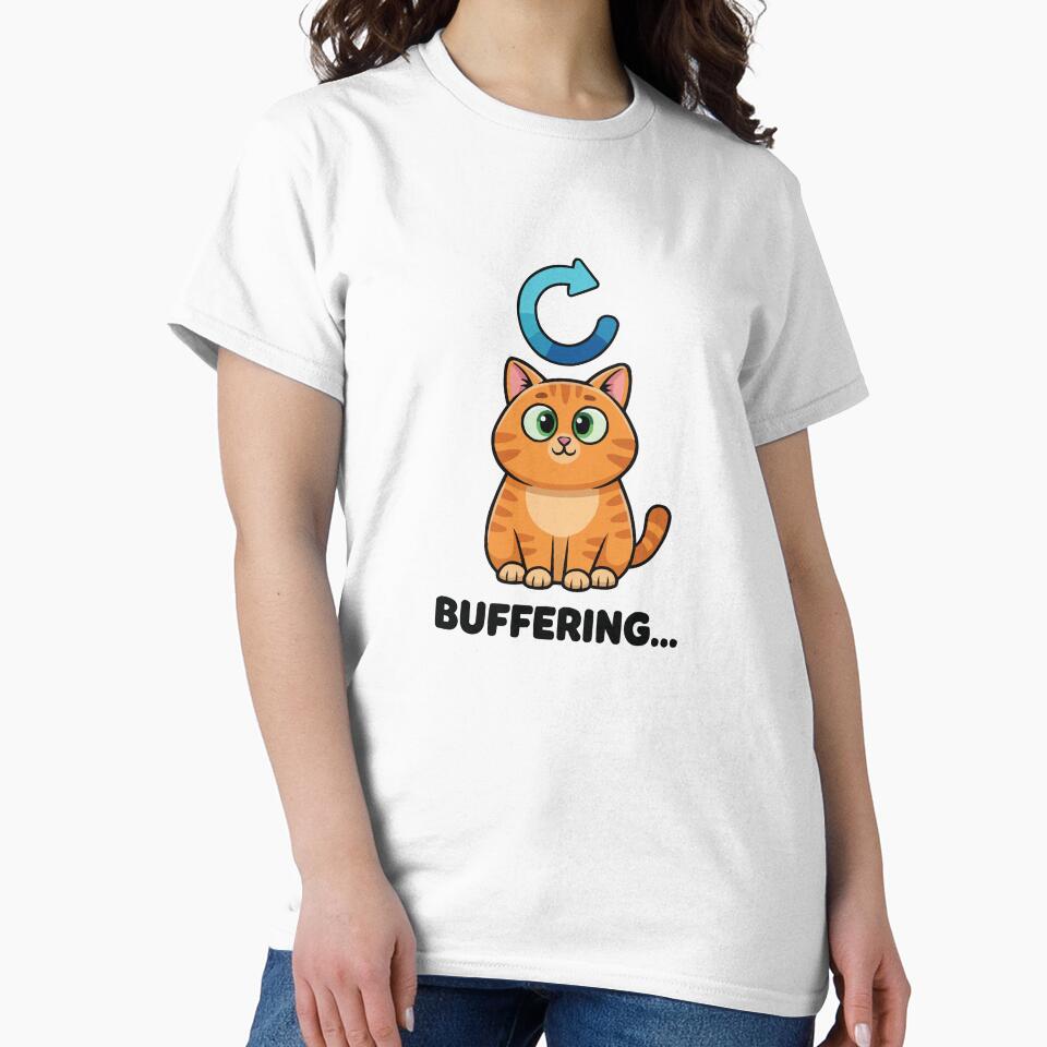 Buffering... Please Wait - Orange Cat Loading by Petzzz