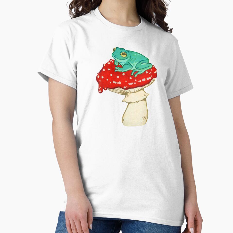 Frog on a Mushroom by Jessuh