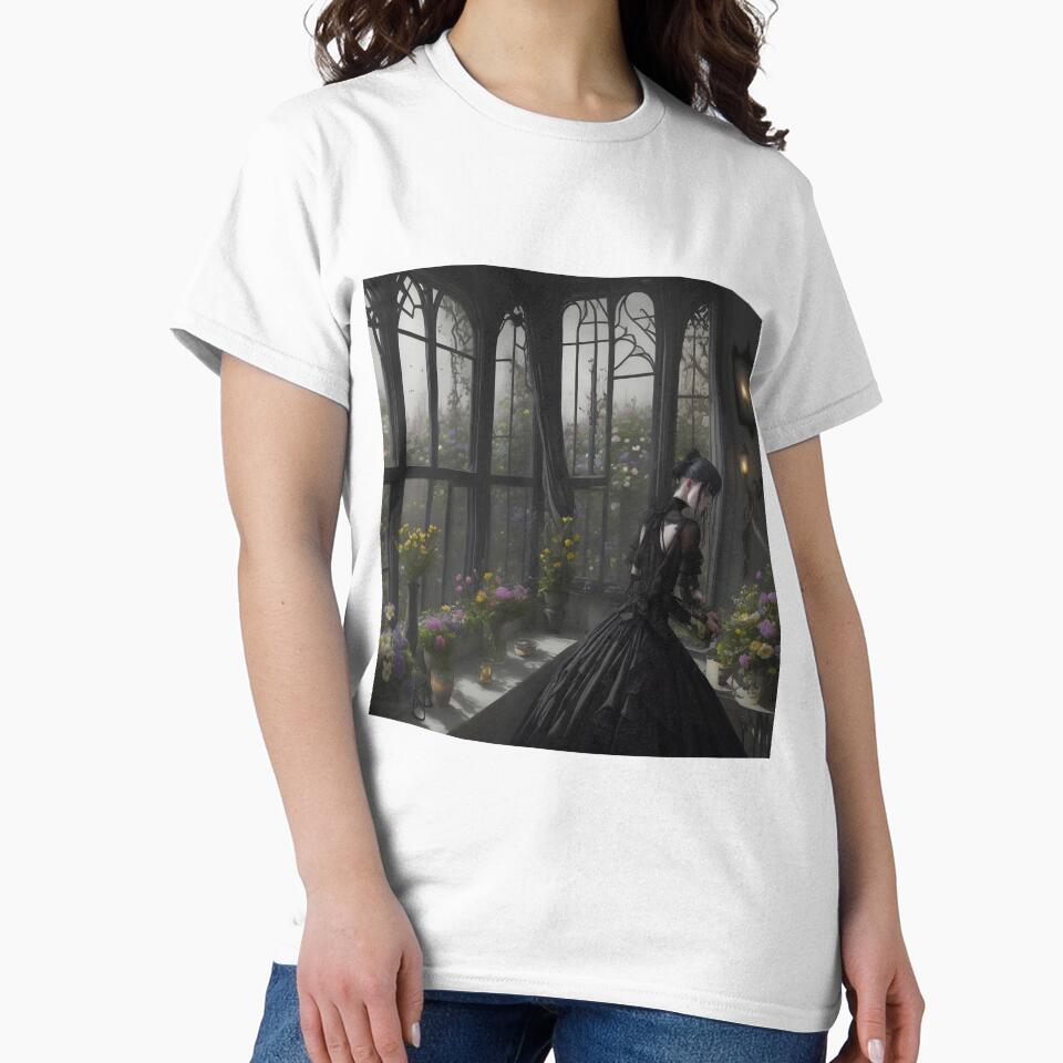 Goth Girl in Dark Garden by SoccaTamam