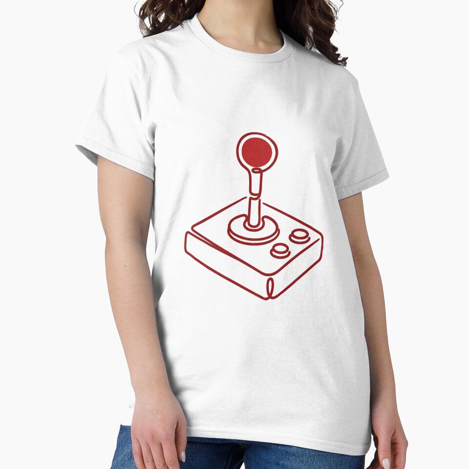 Retro Arcade Joystick | Insert Coin | Vintage Gaming & Classic Gamer Design by CH-4TEE