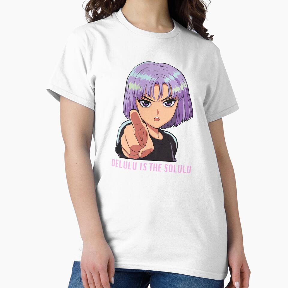 Delulu Is The Solulu Funny Cartoon Girl Sticker by MariaTsy
