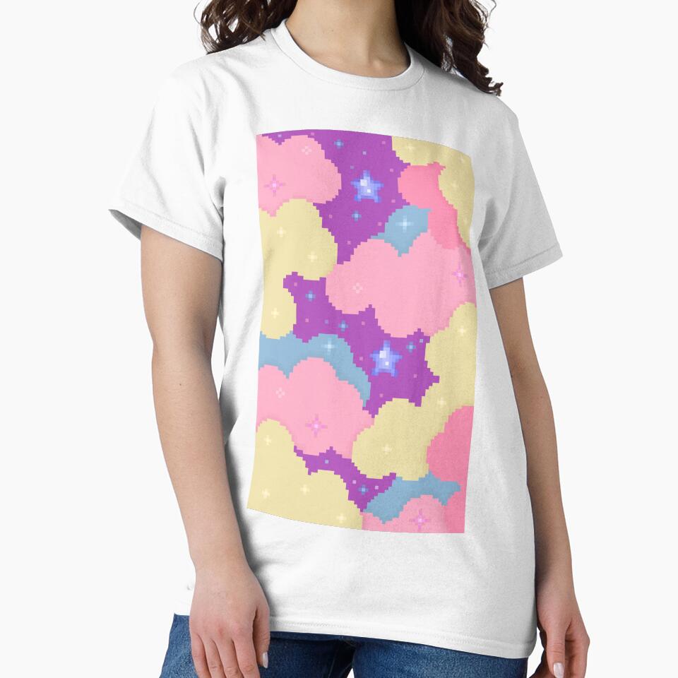 pixel cotton candy clouds by autumnalmanac