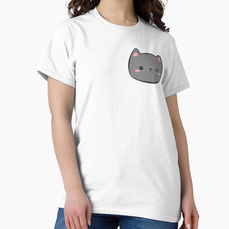 cute gray cat winking for crazy cat ladies by Karisdesignss