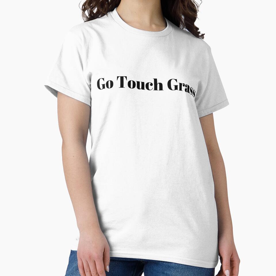 Go Touch Grass (Black Text) by SolGalaxyDesign
