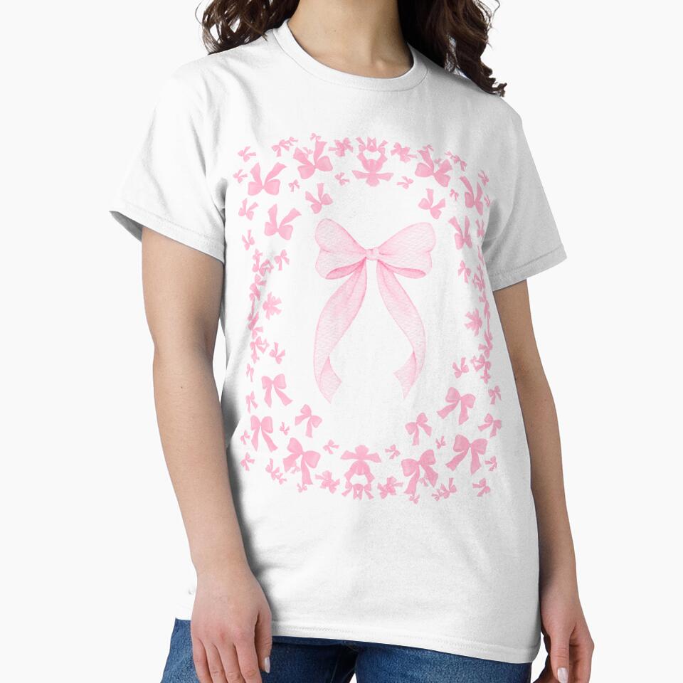 Pink Coquette Bow Butterfly Aesthetic by Bloomelle Studio