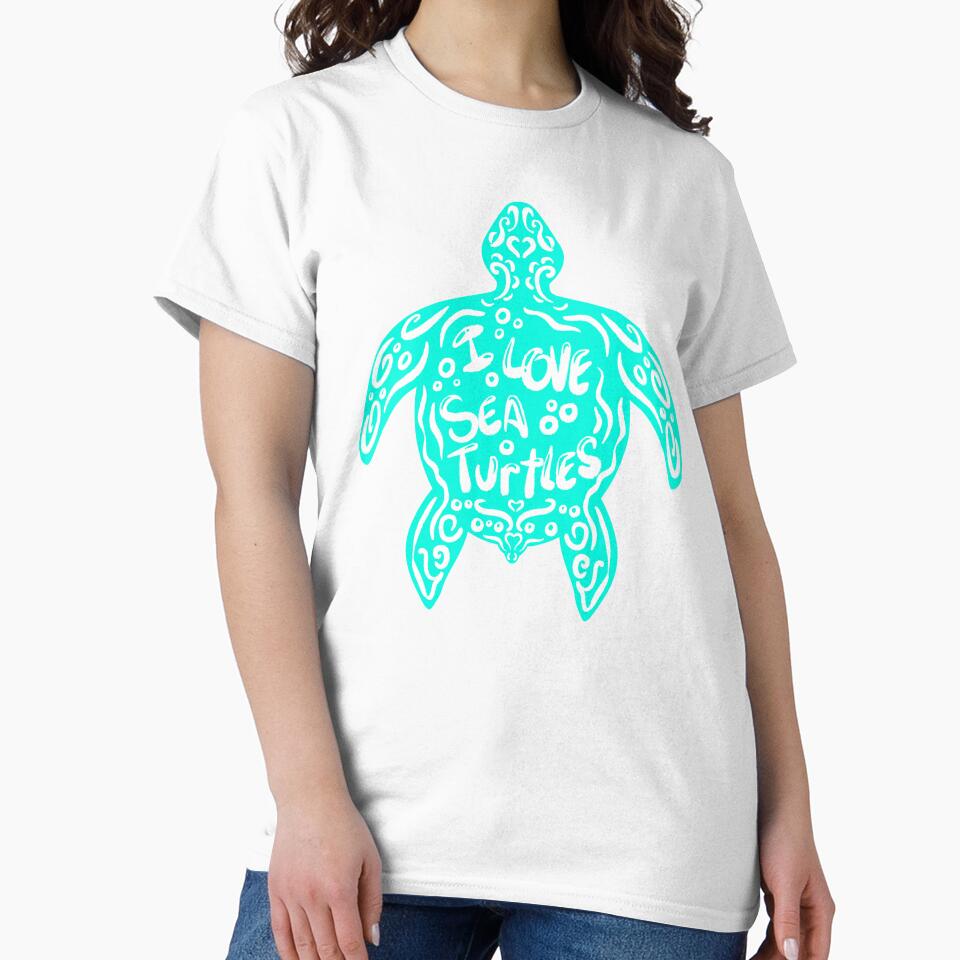 I Love Sea Turtles by AmbyArtist