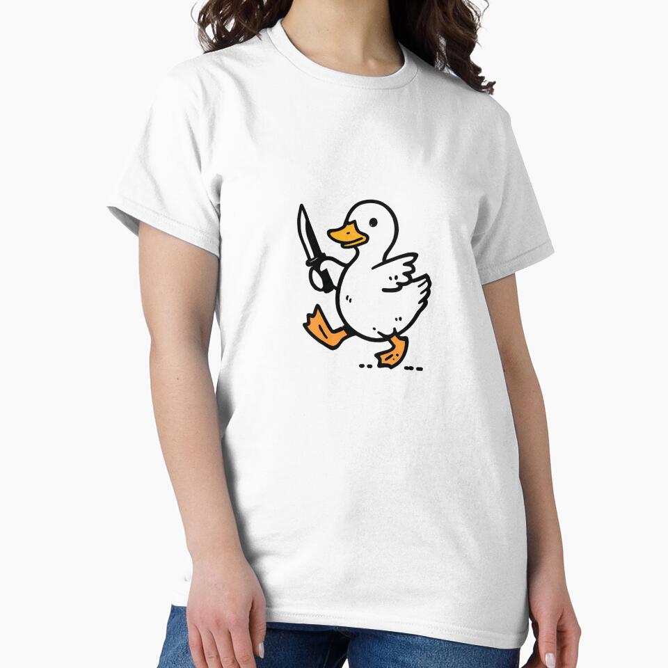 Chaotic Duck with a Knife – Cute But Dangerous by Alphakenon