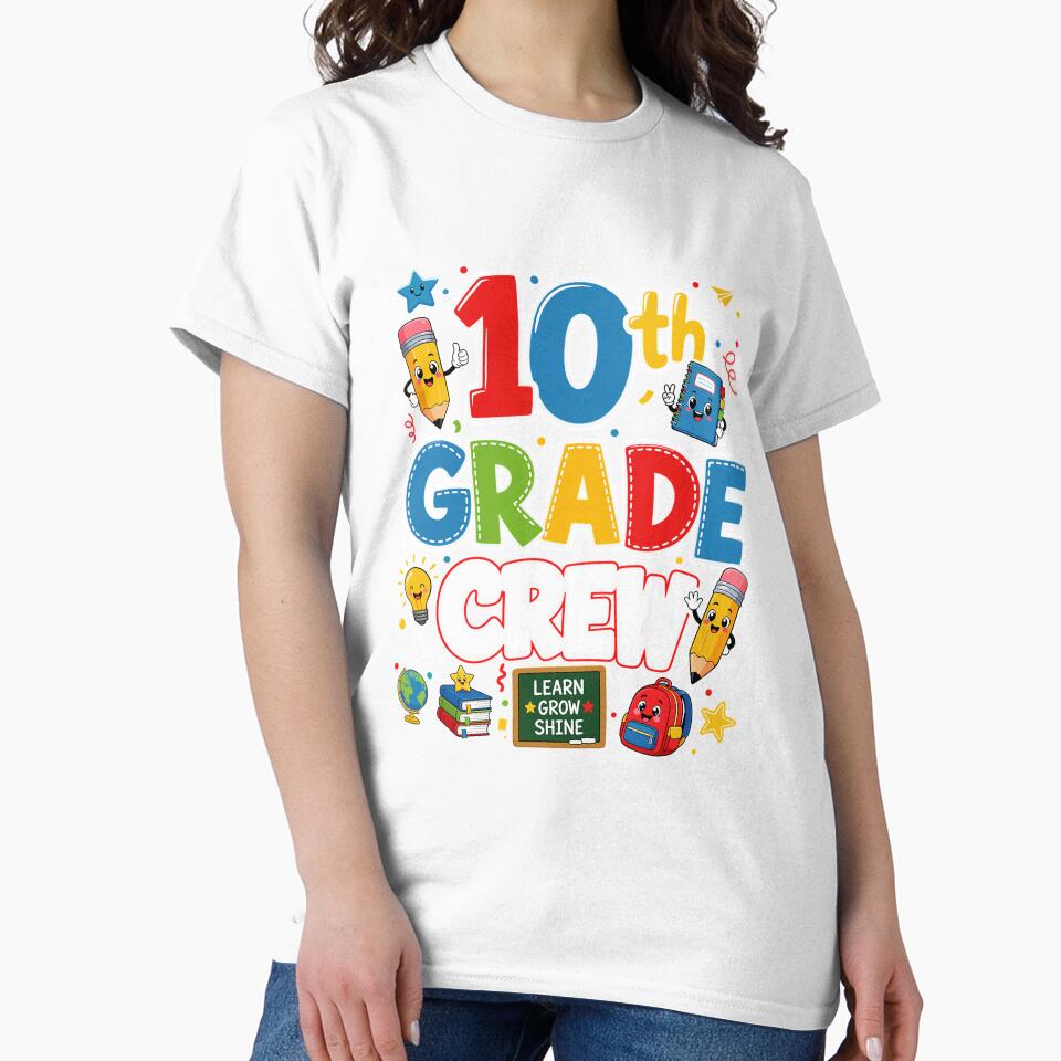 10th Grade Crew Back to School Long Sleeve by mjohnson9