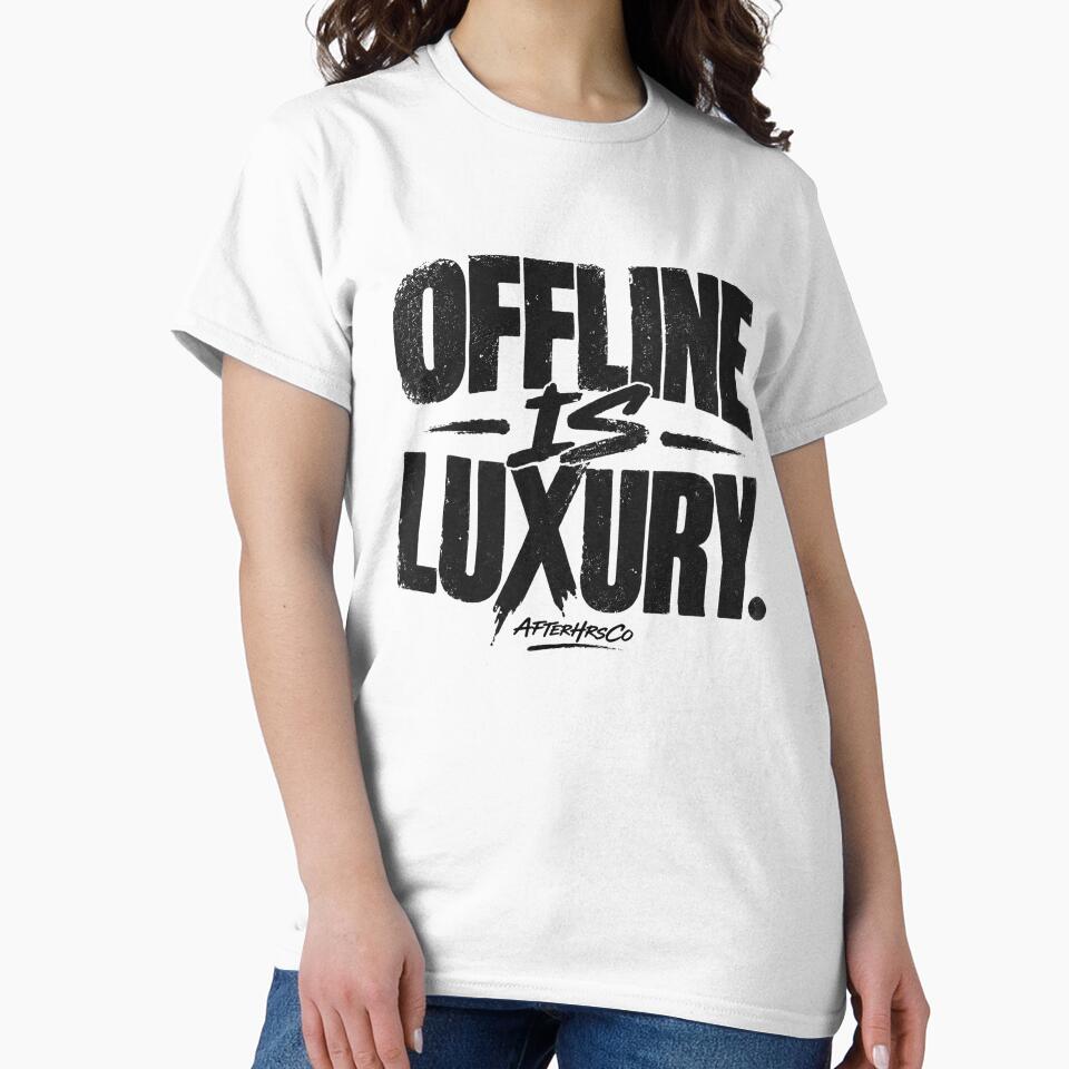 Offline Is Luxury - AfterHrsCo Boom Bap Inspired Streetwear Graphic Offline is Luxury by AfterHrsCo