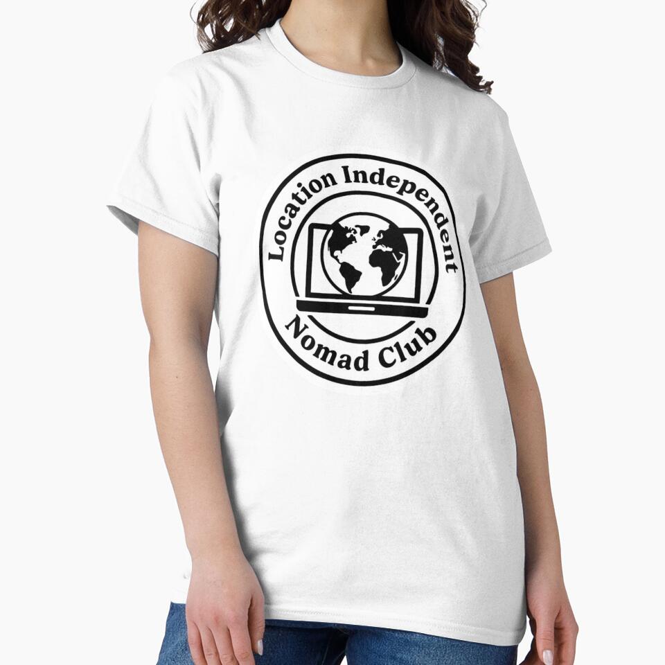 Location Independent Nomad Club – Digital Nomad Badge Design by ZYNORAworld