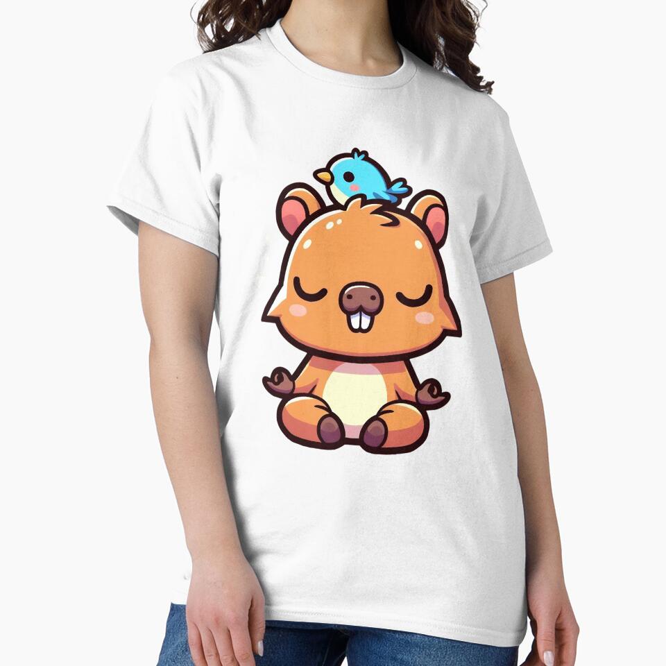 Zen Capybara Meditating - Funny Relaxed Animal by GREENZ0NE