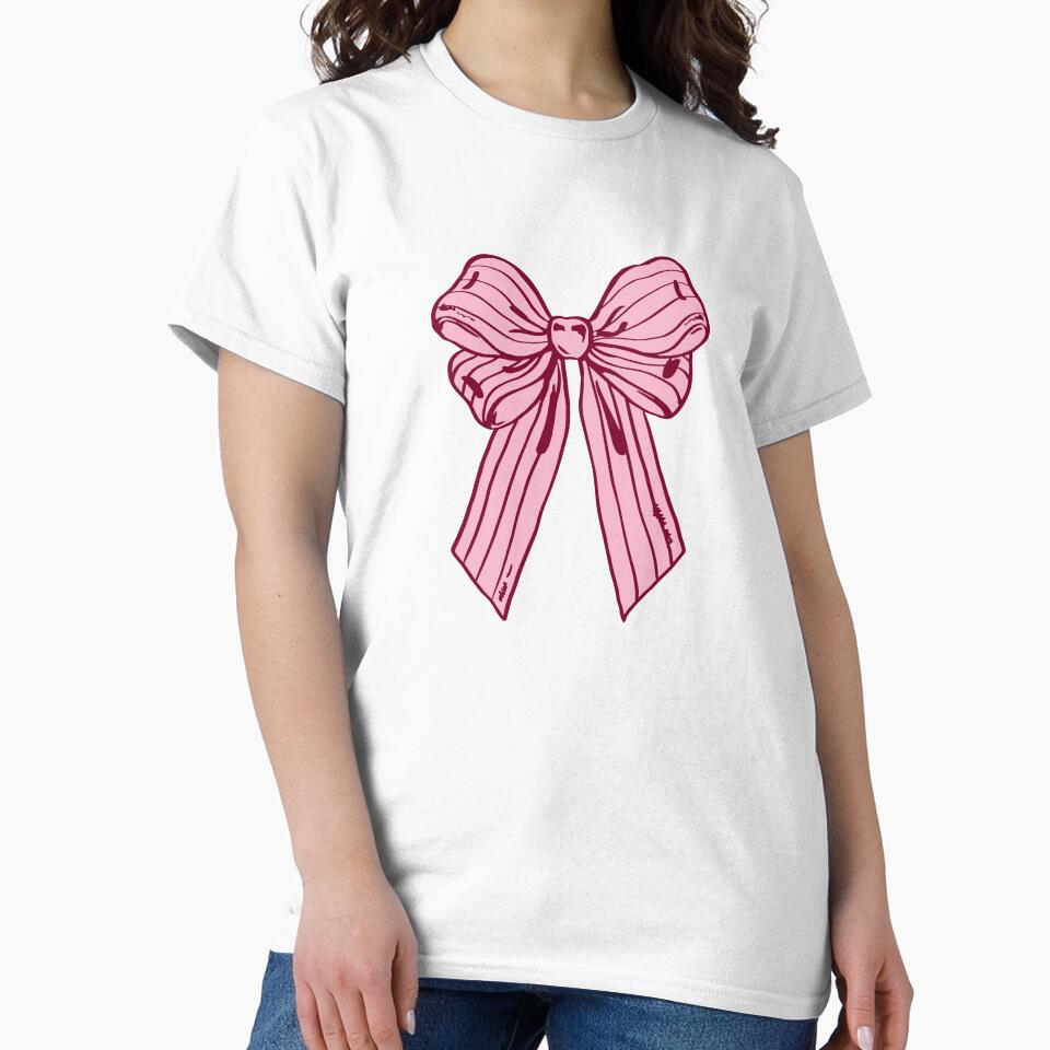 Pink Coquette Ribbon Bow by Kusaka.art