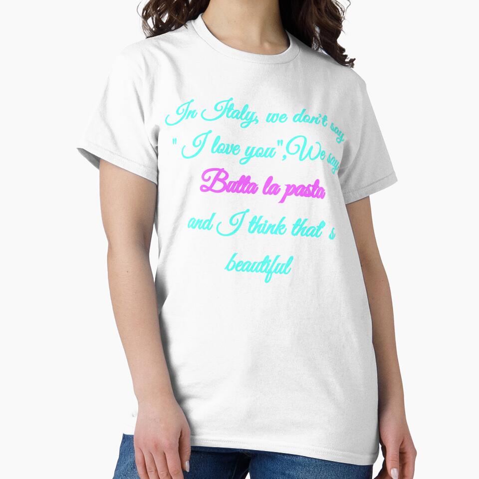 In Italy we say Butta la pasta - Funny Italian Food Quote Pop Neon Black Version by TheItaliandilemma