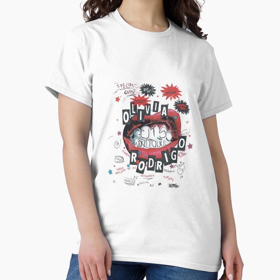 Olivia GUTS World Tour Fan Art Poster – Punk Collage Lips Graphic Print by gringoods