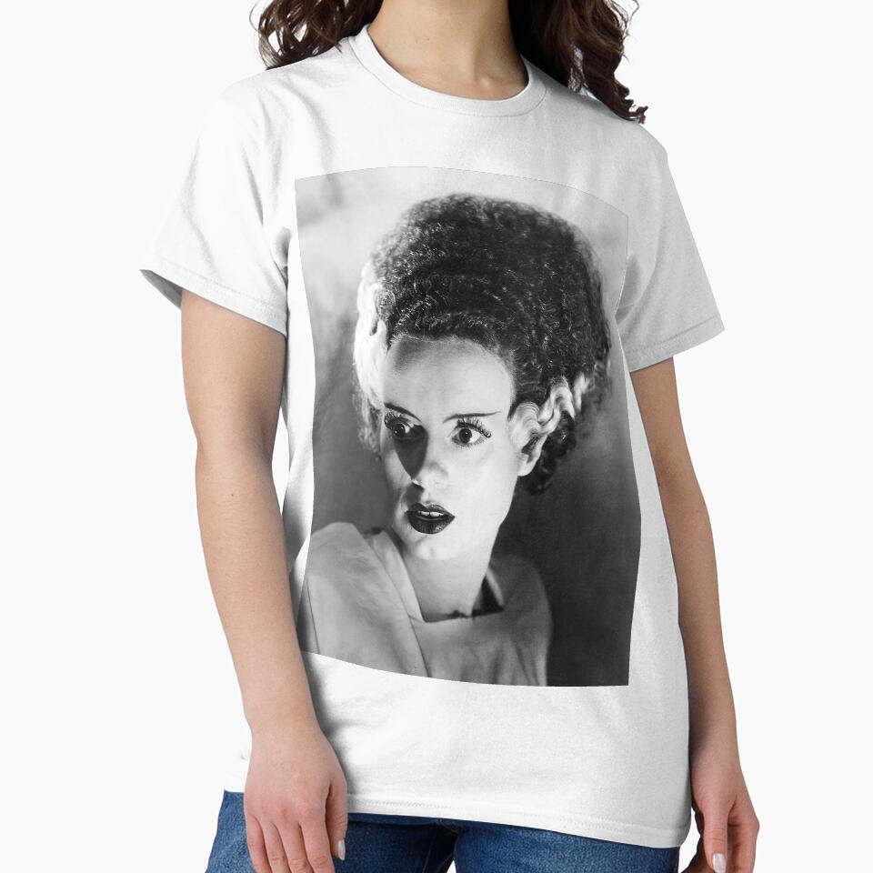 Bride of Frankenstein, Vintage Black and White Old Photo by modernretro