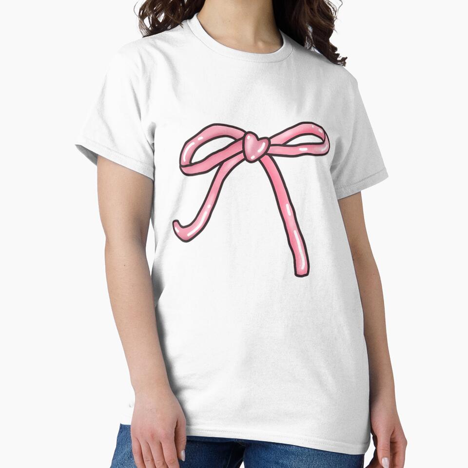 Coquette Aesthetic Pink Bow by RiebbonzzArt