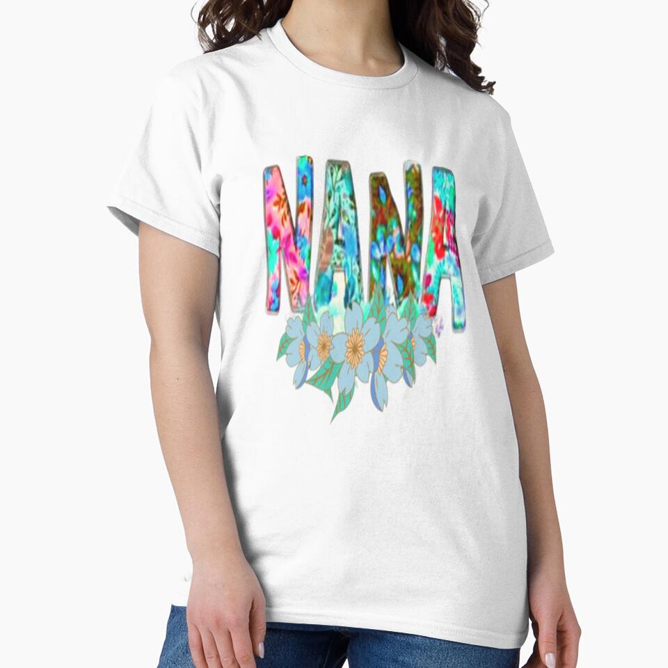 Nana Floral Word Design, Bohemian Mothersday Stepmom Mothersday, Super Mom Super Wife Mothersday by Adri Barnard