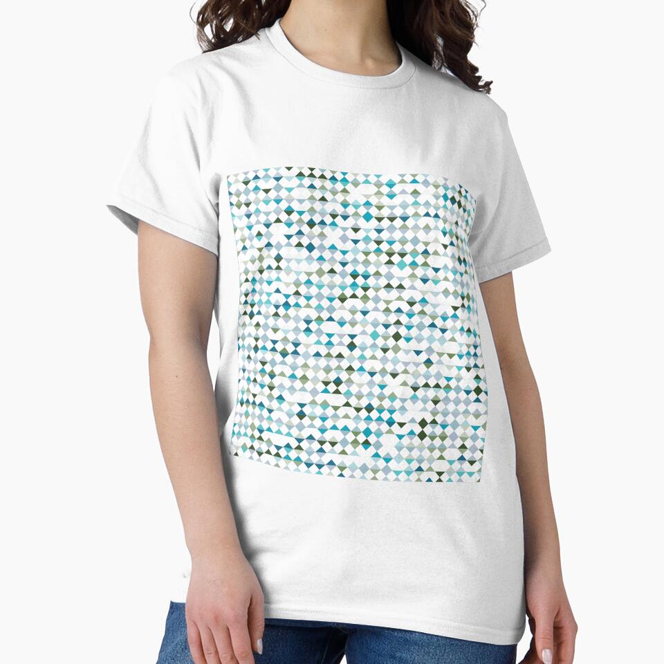 Green and blue diamond pattern by flamendes