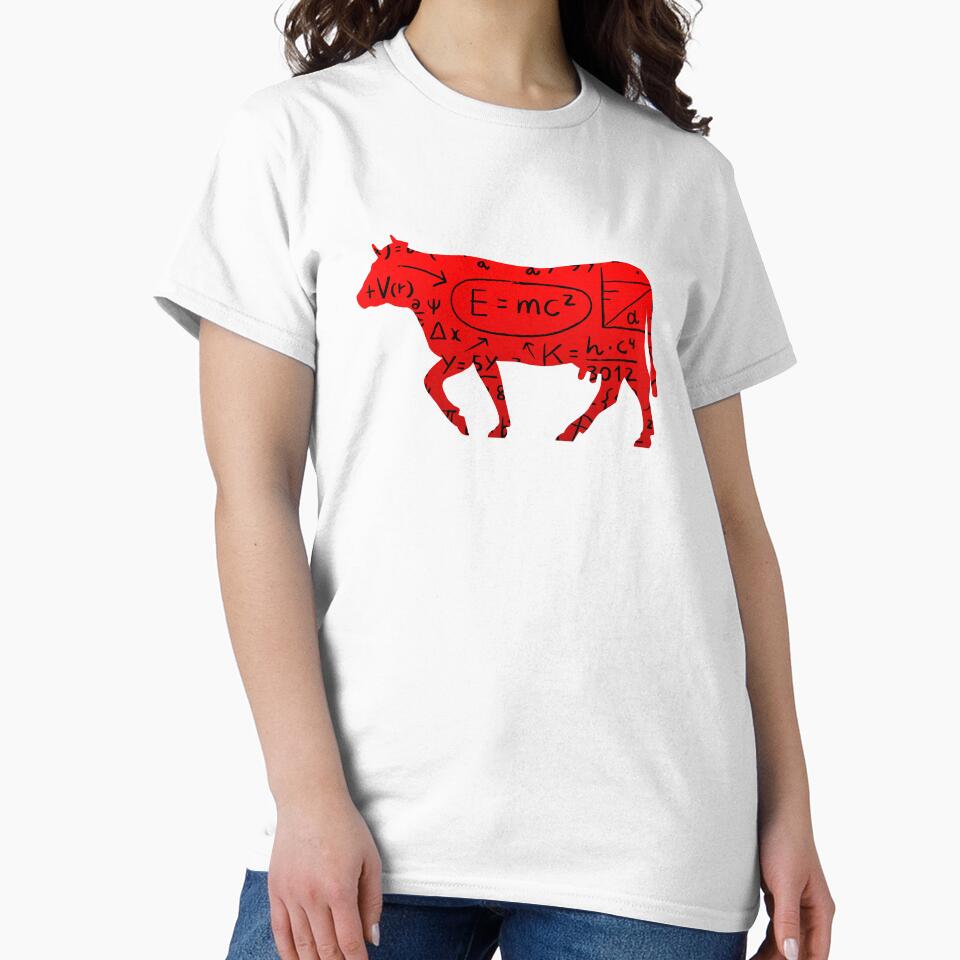 Red version of Meet "The Calculus cow" Cow puns Cowculus by FarmsteadAcers