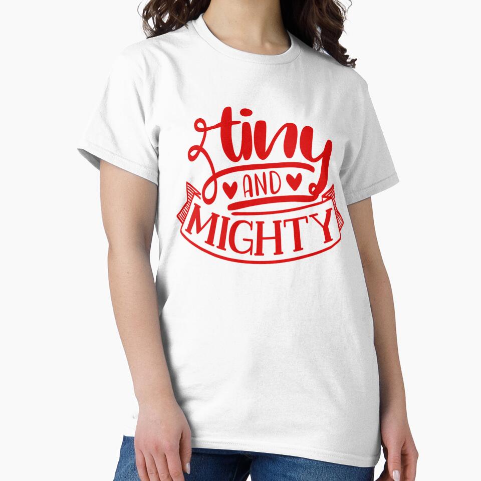 Tiny And Mighty Newborn Quote by Open Canvas