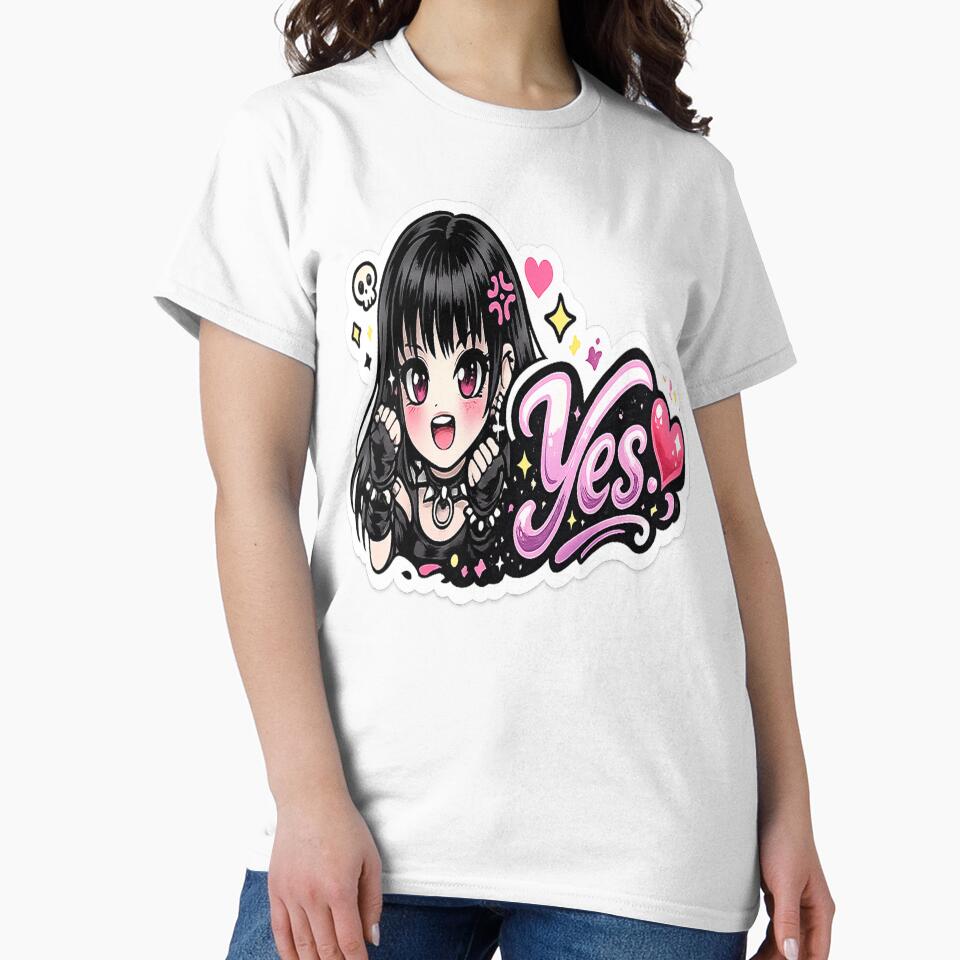 Yes Cute Goth Girl Sticker by AnnekeJordaan