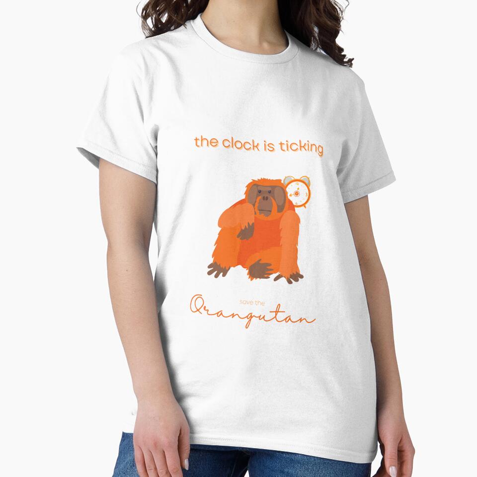 Save The Orangutan The Clock Is Ticking Sticker by MagicWolfStar