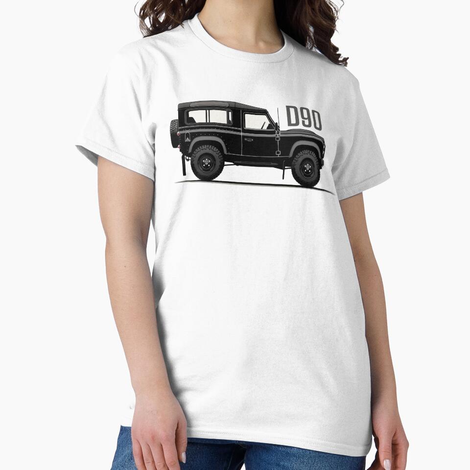 D90 Vintage 4x4 Side Profile by blackdogshop