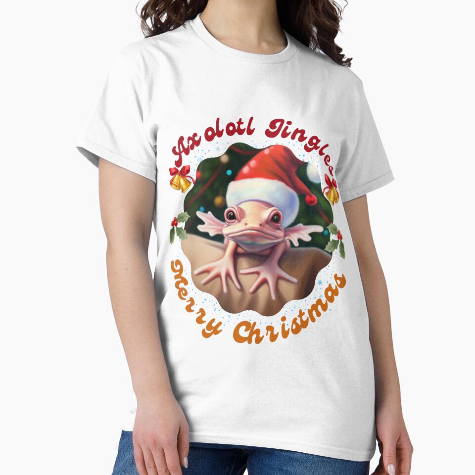 Christmas Axolotl by ishitastore08