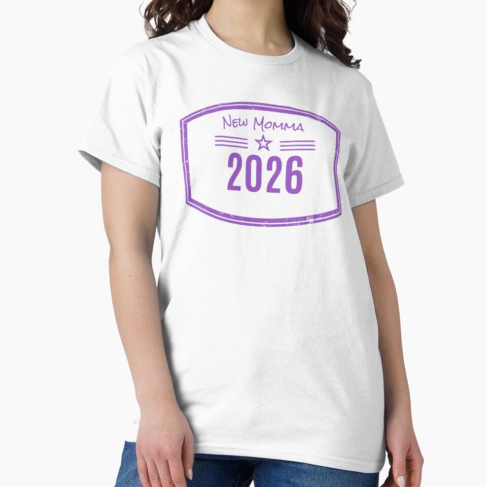 Arrivals range - New Momma Est. 2026 Vintage Emblem by Teacuppupdesign
