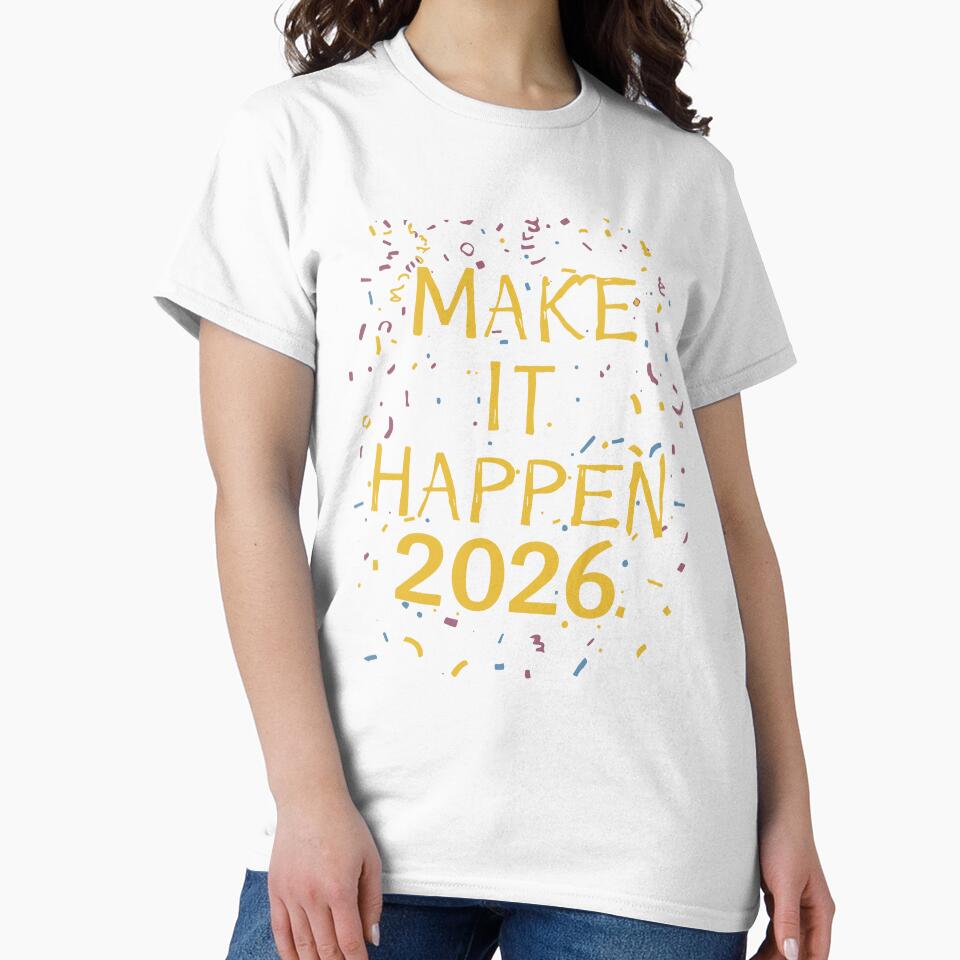Make It Happen 2026 Sprinkles Motivation by DavidTeeStudio